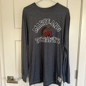 Men’s weathered grey long sleeve terps